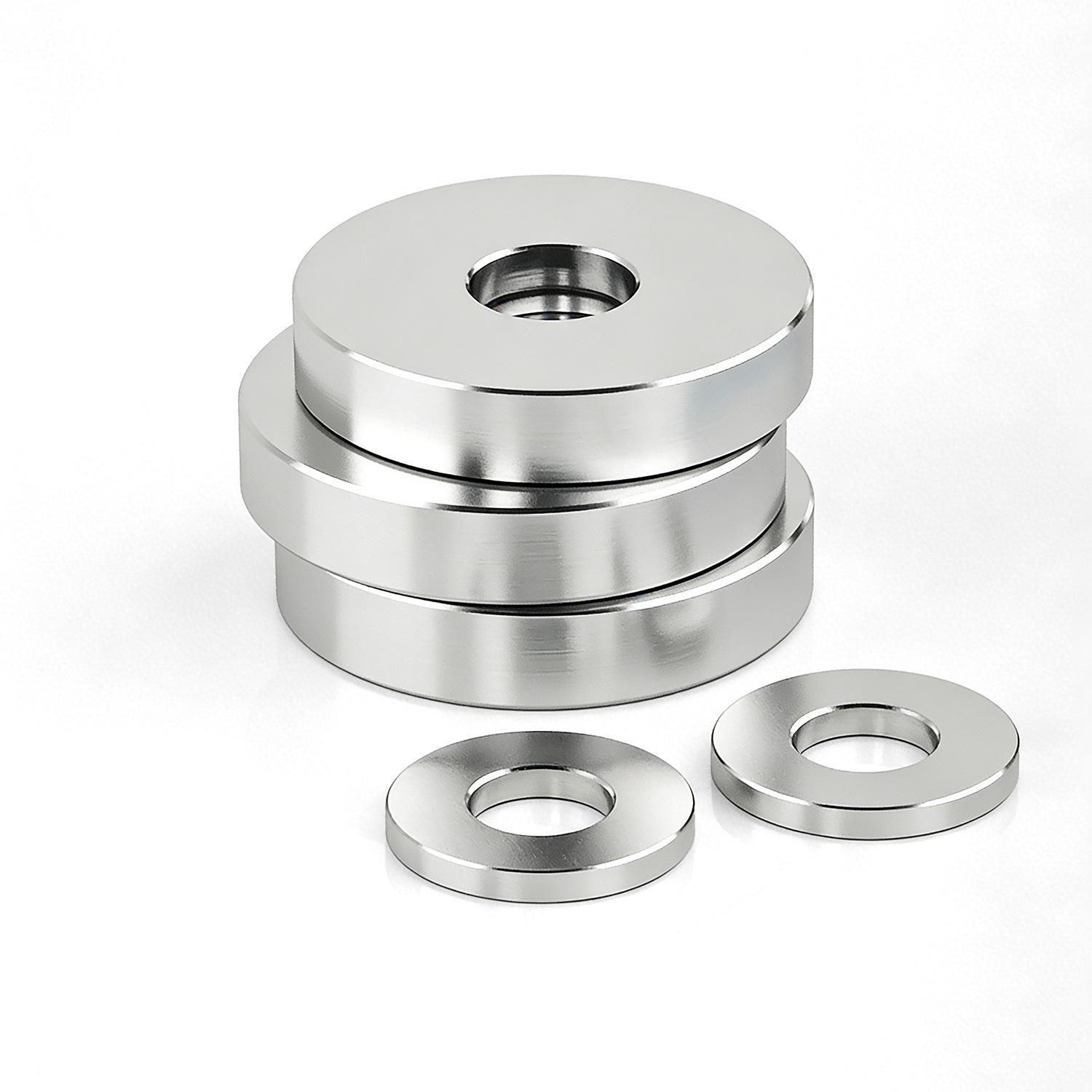 Толстая усиленная плоская шайба большого размера, прецизионно обработанная на станке с ЧПУ, из нержавеющей стали 304 M5*10*3