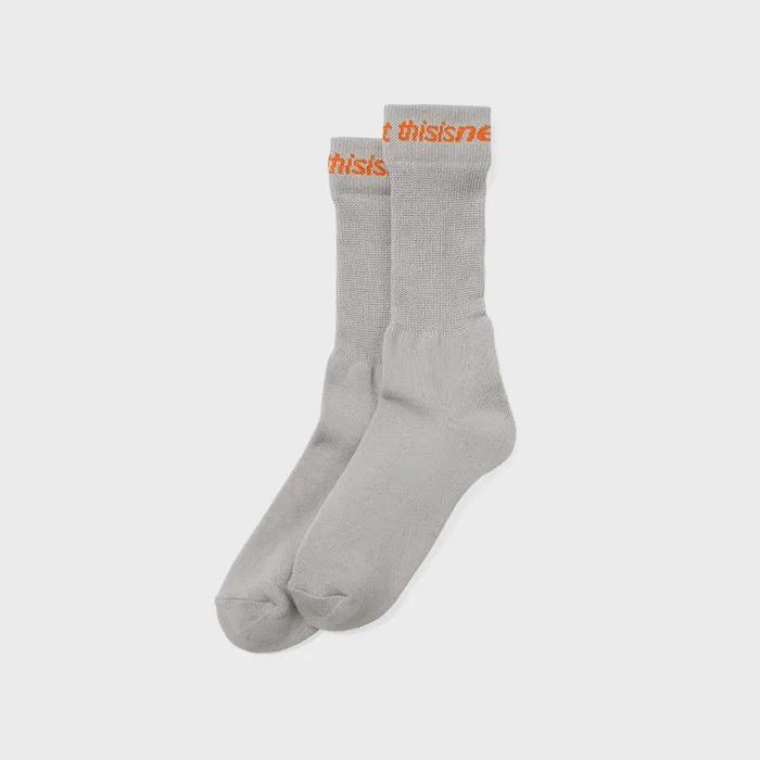 D/SP-Logo Socks Grey