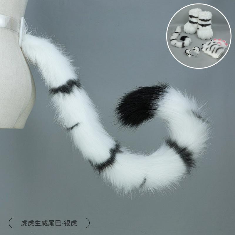 Handmade Tiger Tiger Shengwei Plush Beast Ear Headband Cosplay Simulation Beast Ear Tiger Ear Headband Hair Accessories