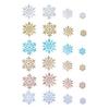 Yousheng 36 Pcs Christmas Snowflake Ornaments Glittered Snowflake Hanging Decoration for Christmas Indoor Winter Wonderland Decor