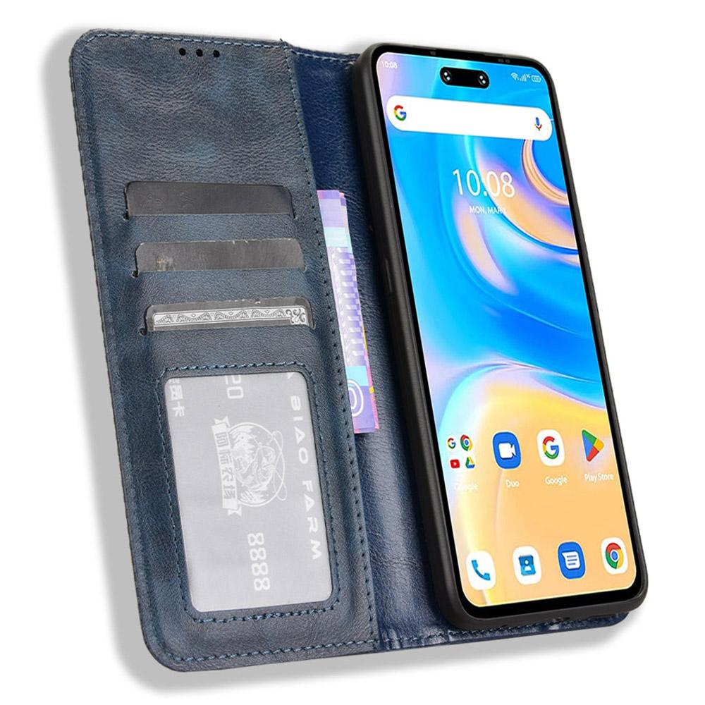 For Umidigi G6 Wallet Phone Case Retro Stand Leather Flip Cover