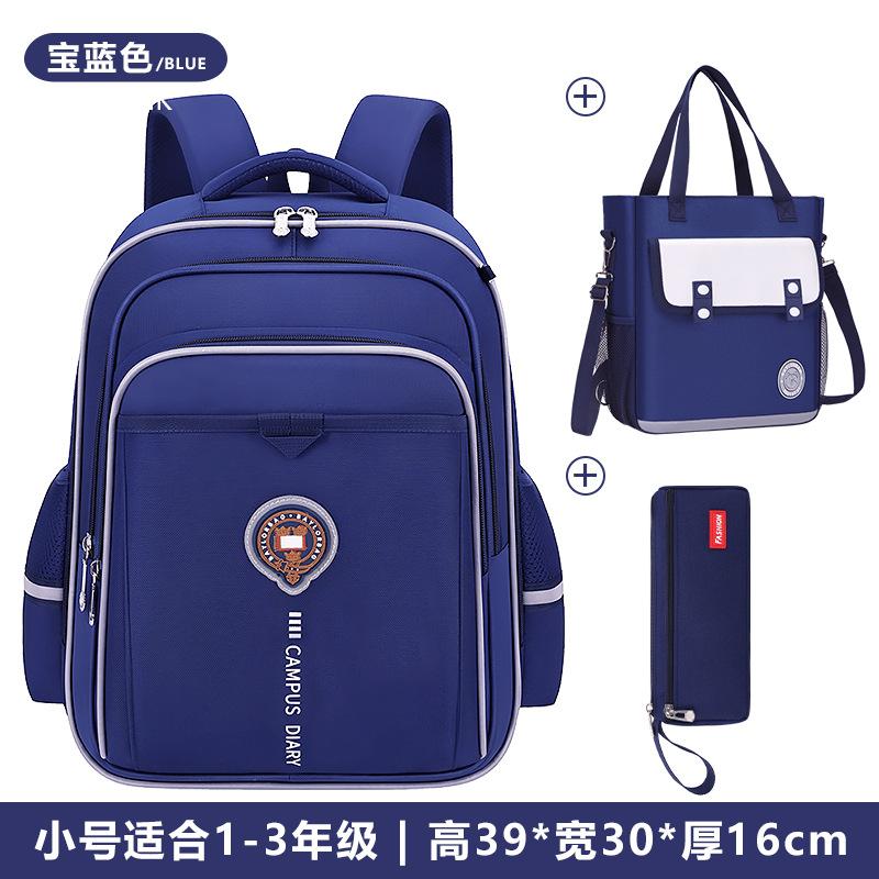 Sac à dos scolaire léger et imperméable pour enfants Garçons Sac d'école Niveau 3-6 Grande capacité Sac à bandoulière décontracté de voyage pour étudiants