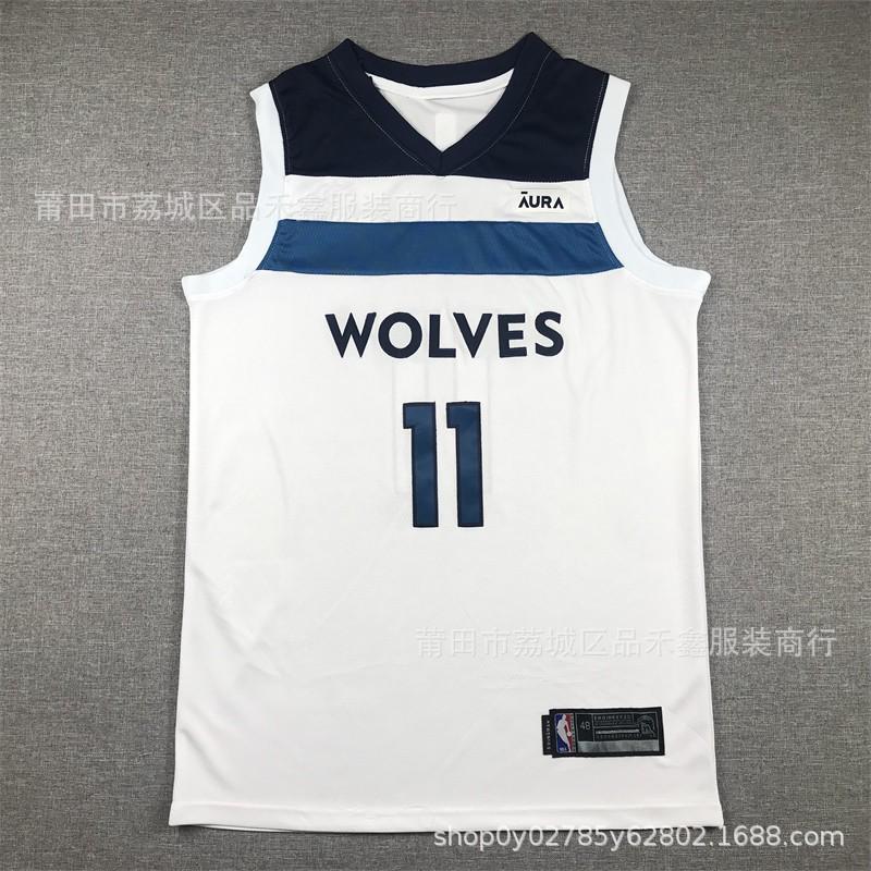 Minnesota Timberwolves NBA Basketball Jersey Edwards 5 Gobert 27 Towns 32 Reed 11 Cotton Sports Fan Apparel