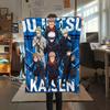 1PC Jujutsu Kaisen Patterned Flannel Blanket Suitable For All Seasons For Home Decor Warmth And Comfort Gifts Holiday Present