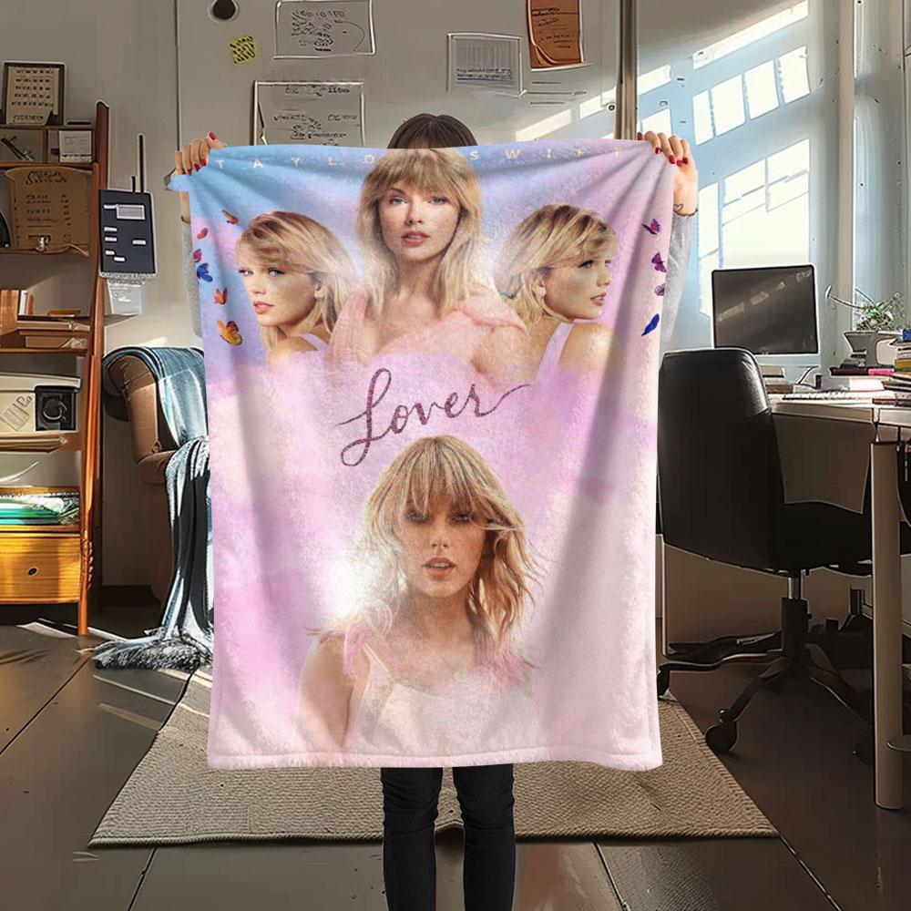 Taylor Swift printing Flannel Blanket Bedroom Sofa Camping Warm blanket Gifts for family and friends-MJ002