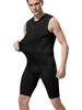 Men's Quick-Dry Fitness Sleeveless Set: Tight-Fit Wide-Shoulder Running & Basketball Training Vest & Shorts.