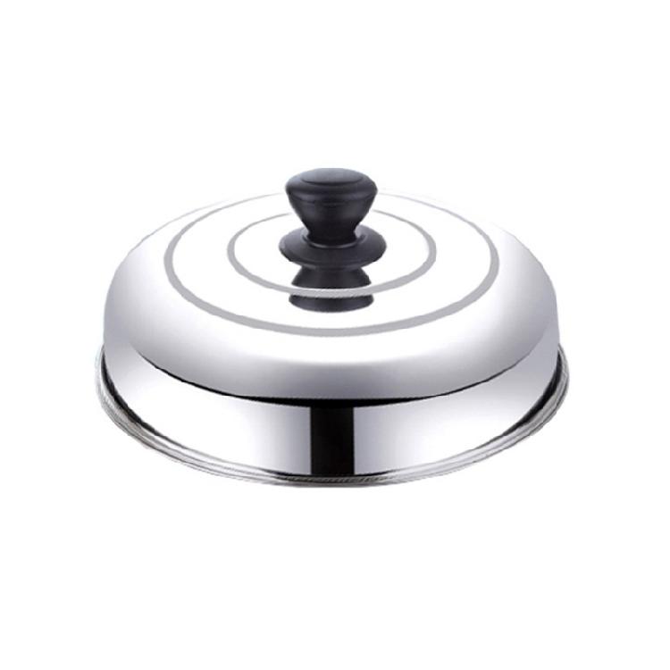 Stainless Steels Wok Lid Dome Plate Covers Cooker Replacement Lid Cooking Pot Covers Kitchen Tool Easy To Install
