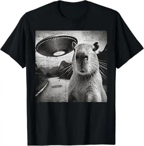 Capybara UFO Abduction T-shirt XXXXL