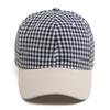 Small Plaid Soft Top Baseball Cap For Women Men Classic Vintage Sun Hat Fashion Casual Visor Caps Summer Streetwear Daily Travel