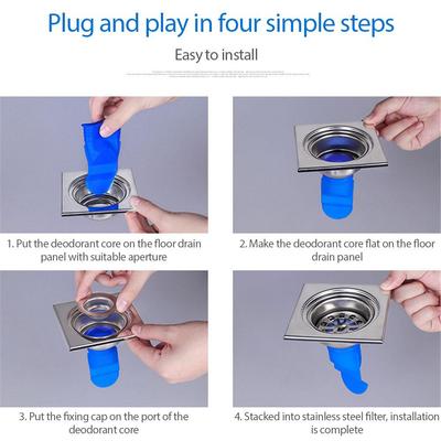 Floor Drain Seal Drain Deodorant Silicone Core Insect Control Backflow Preventer One Way Valve For Bathroom Pipes Tube In Toilet