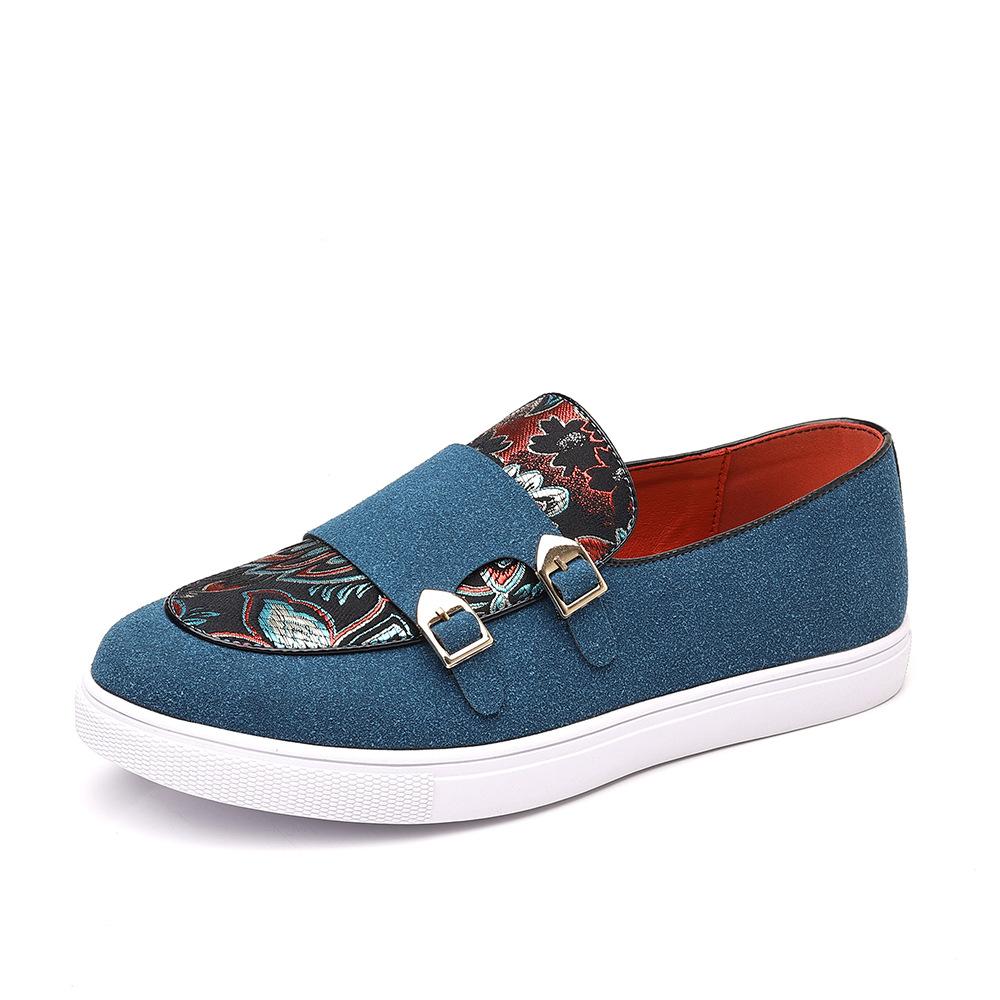 

Foreign trade large size men s shoes fashion casual leather shoes men s British style shoes men s printed loafers 48 48