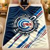 Flannel BlanketChicago Cubs Warm Soft Throw Blanket for Indoor Sofa Bed Living Room Use
