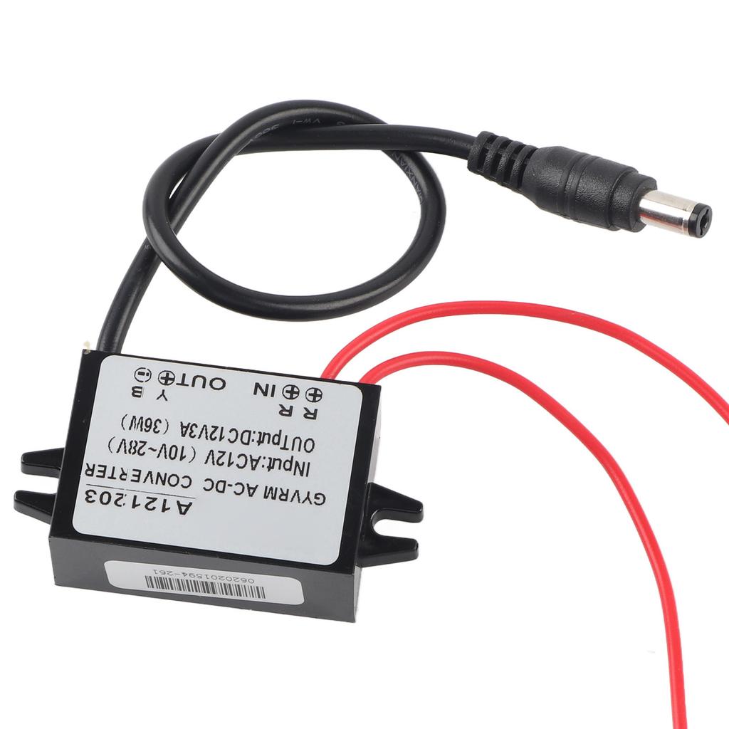 AC 10 28V To DC 12V Buck Converter AC DC Step Down Power Supply Module DC Output Head (3A)