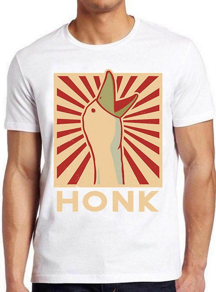 Honk Goose Duck Animal Funny Meme Gift Tee Gamer UNISEX T-shirt