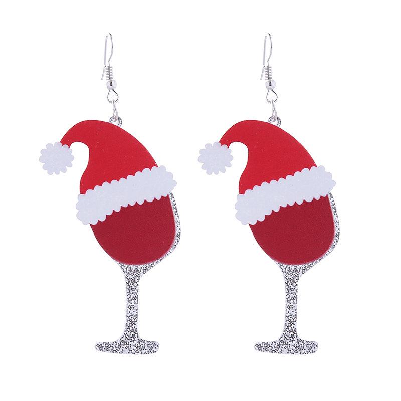 Christmas Series Earrings: Cute Snowman & Hat Design