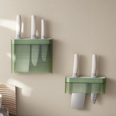 Knife Holder Punch-Free Kitchen Knife Storage Rack Wall-Mounted Integrated Household Simple Wall-Mounted Knife Kitchen Knife Storage
