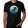Vintage Sprinter Silhouette Profile Tshirt Casual Lightweight Short Sleeve Top