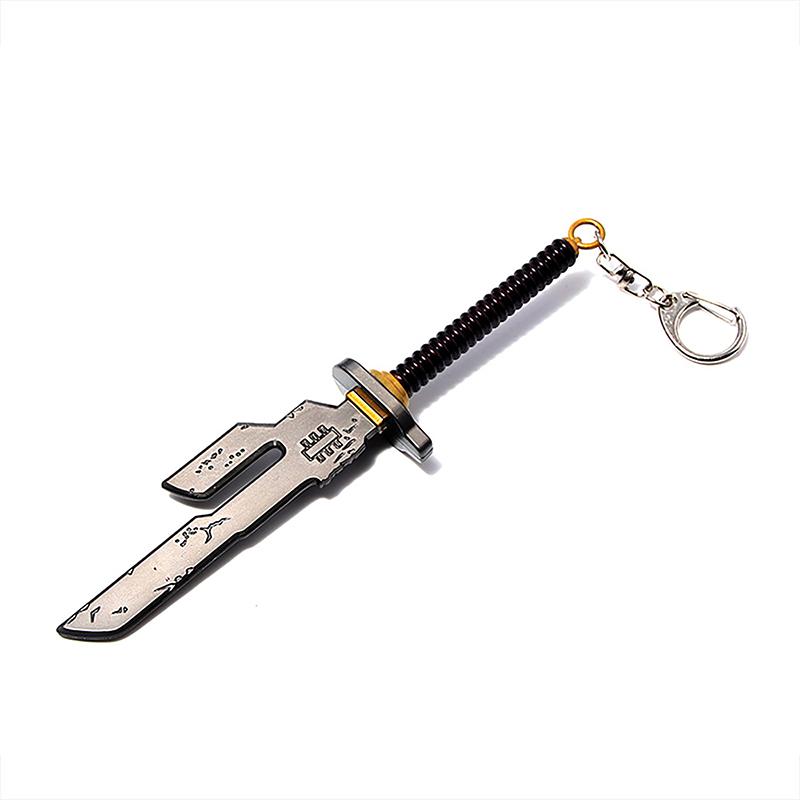 Japanese Anime Mini Alloy Weapon Model Keychains Cosplay Sword Pendant Key Ring Katana Backpack Keychain For Men Jewelry Gifts