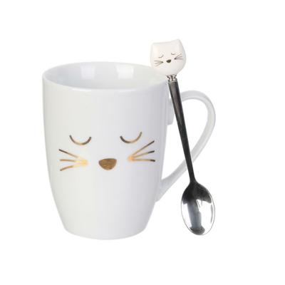 Kitten Mug with Spoon 350