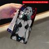 2DFlat Samsung phone case Red-Eyed Goddess in Black Lace and Blue Hair Applicable to Galaxy S22 S23 S24 S25ULTRA S26 A12 A13 A14 A15 A16
