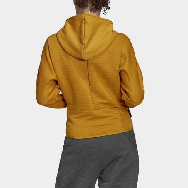 adidas Women's Z.N.E. COLD.RDY Legacy Gold Hooded Track Jacket FT6774