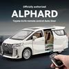Authorized Version 1:24 Toyota Alphard Alloy Model Toy Car Metal Electric Doors Opened Sound Light Models Collection Boys‘ Gift
