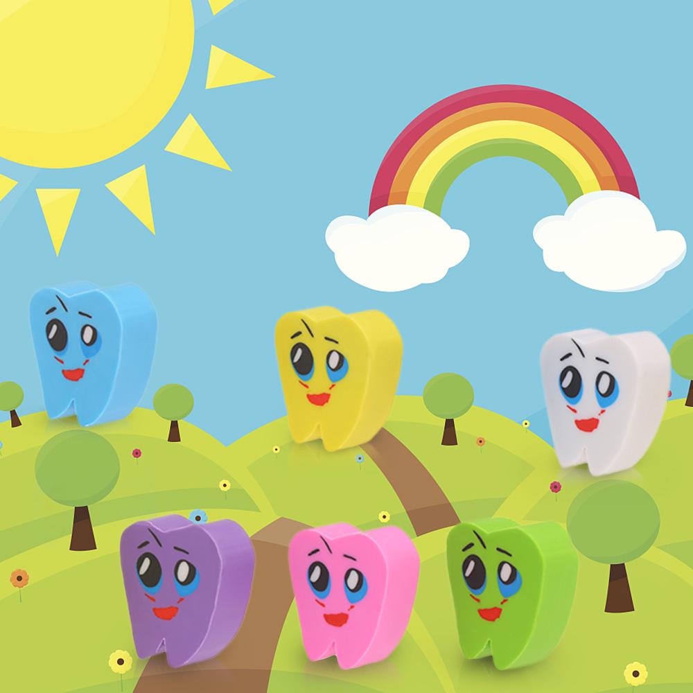 50pcs/bag Molar Shaped Tooth Rubber Erasers Dental Clinic School Gift