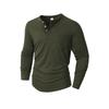 Men's Long Sleeve Polo Shirt, Knit Polyester Viscose Blend Solid Color Polo, Breathable Moisture Wicking Casual Top
