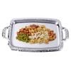 Luxury Stainless Steel Storage Tray with Handle Cosmetic Jewelry Display Plate Hotel Restaurant Serving Dish Silver