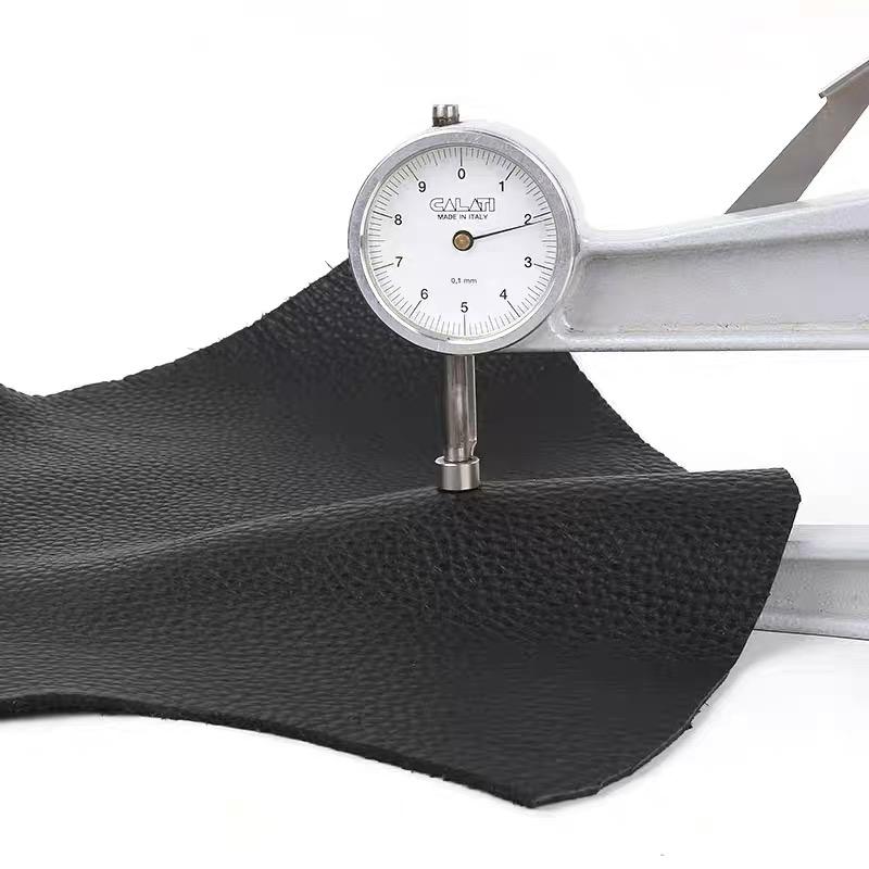 Black 2.3mm thick cowhide leather material, first layer cowhide, lychee pattern leather, DIY leather sofa cushion, yoga cushion,