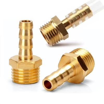 1/8" 1/4" 3/8" 1/2" Pipe Joint Pipe Fitting Pipe Connector Adapter High Quality Hose Barb