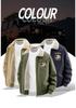 2025 Autumn/Winter Men's Plus Velvet Washed Cotton Jacket - Classic Casual Outdoor Cold-Weather Protection