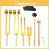 Aluminum Alloy Wellness Tuning Fork Set For Fitness And Massage With Multiple Frequencies And Cleaning Kit