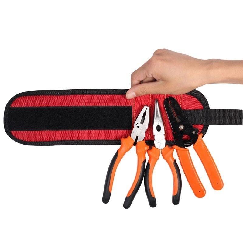 Magnetic Wristband Featuring Super Strong Magnets Holds Screws Nails Drill Bit. Unique Wrist Support Design Cool Handy Gadget Gifts