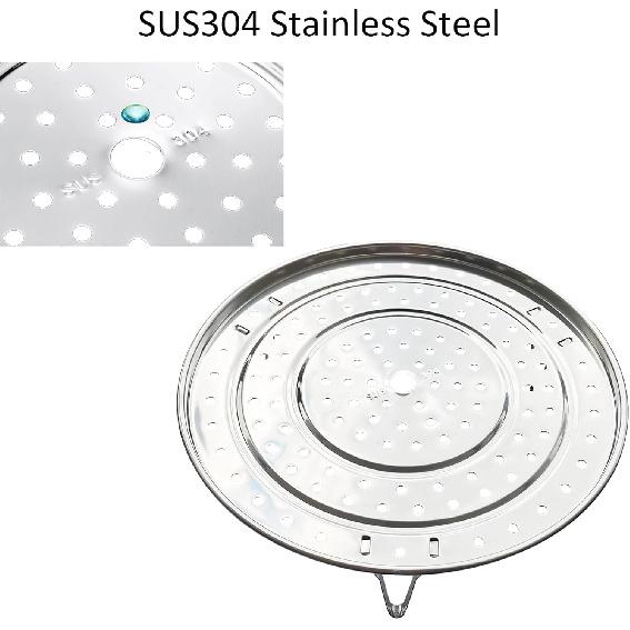 Steamer Rack, 11.81" / 30cm 304 Stainless Steel Removable Legs Multifunction Steaming Stand Holder Rack for Steamer Pot Pans