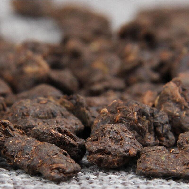 Chá Pu-erh Fragrância Glutinosa Madura Chá Fossilizado 500g Lata Chá Presente Yunnan