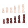 32Pcs Wood International Chess Pieces Hand Carved Chess Game Figurine Pieces  2.5inch Wood Chess Pieces Chessmen