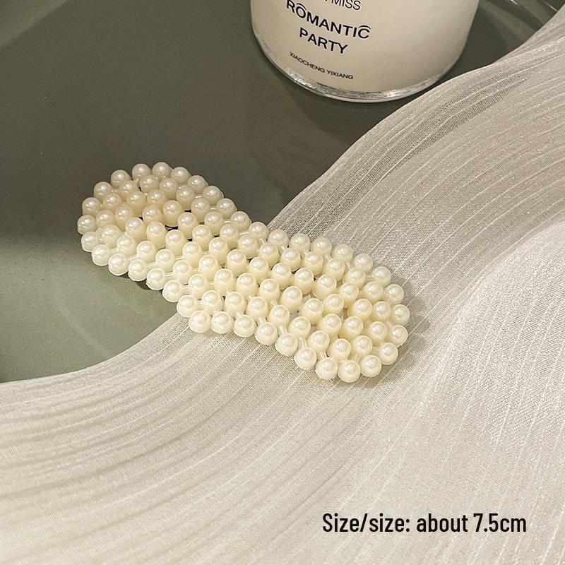 Korean Pearl Hairpin - Trendy Side Clip for Women and Girls