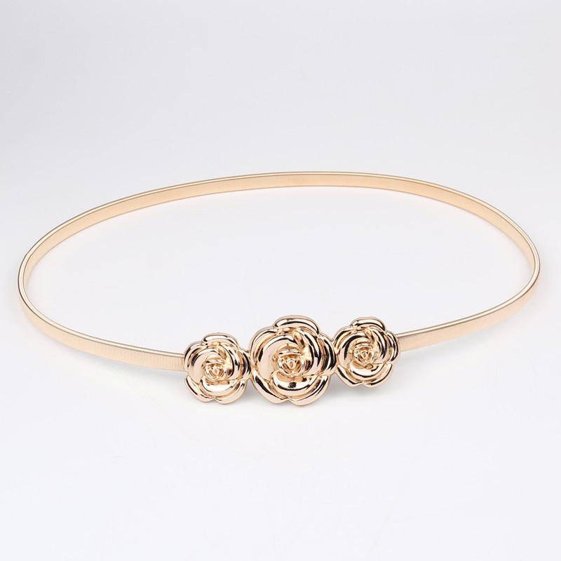 Women'S Decoration Simple Thin Belt, Metal Elastic Belt Belt Belt Chain With Skirt