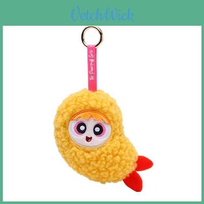 The Powerpuff Girls Plush Keychain With Soft Crystal Plush For Bag Decoration And Collecting