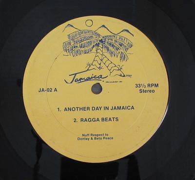 12inch Record VARIOUS  Another Day In Jamaica JA02 Jamaica Rap  HipHopRB Used
