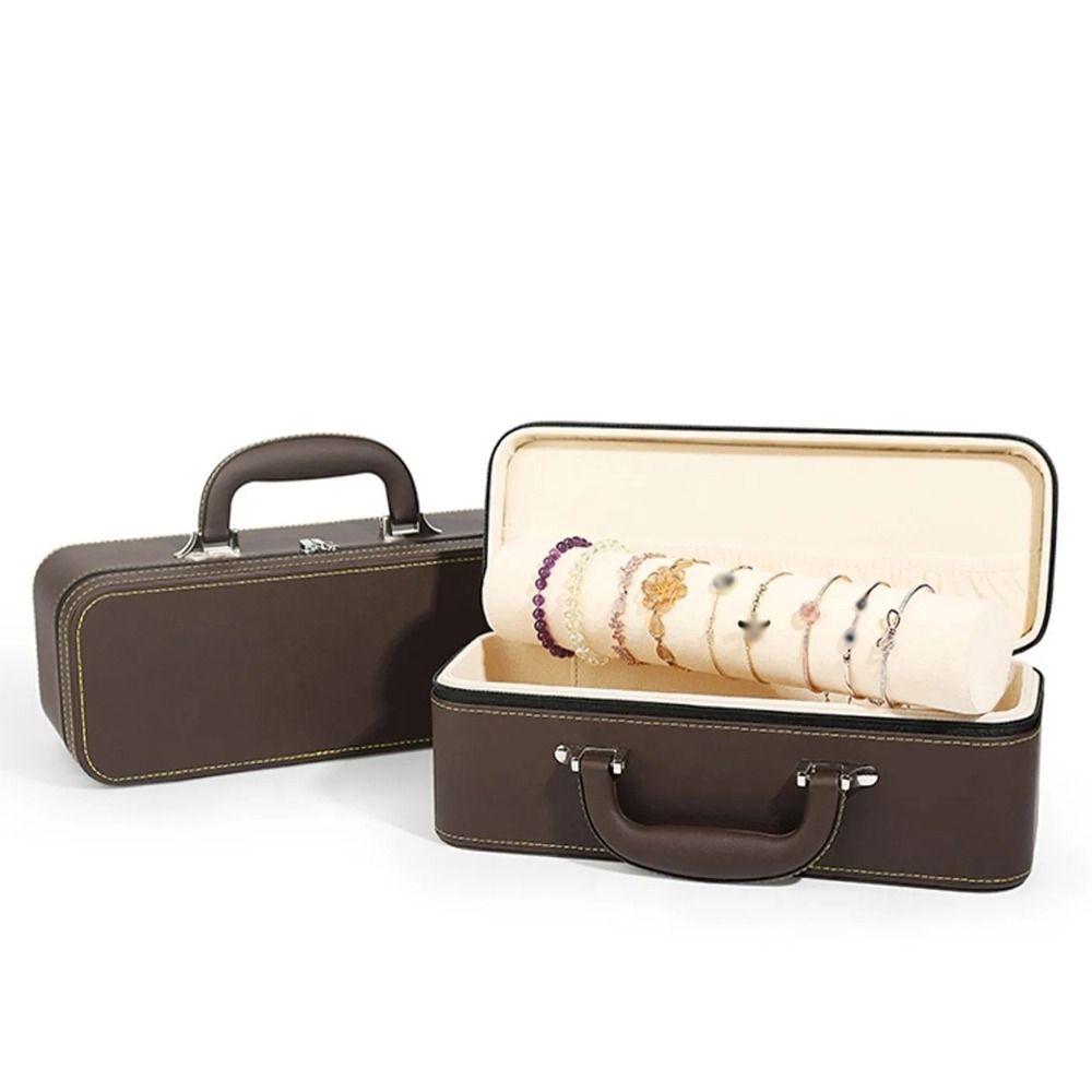 Vintage Watch Display Box Compact Bracelet Carrying Case Wristwatch Holder  Watch Protective