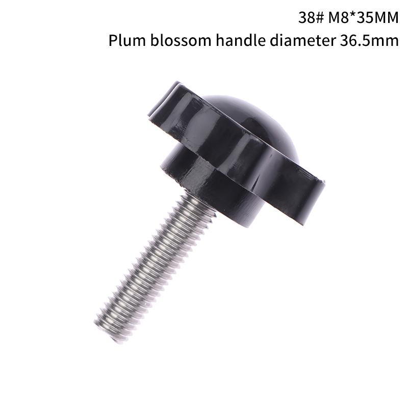 2 szt. Sprzęt przemysłowy M6 M8 M10 38 # gwint w kształcie gwiazdy śruba mocująca gałka bakelitowa plastikowa główka uchwyt śruba