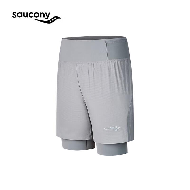 

Saucony Men s Lightweight Breathable Double-Layer Casual Shorts S