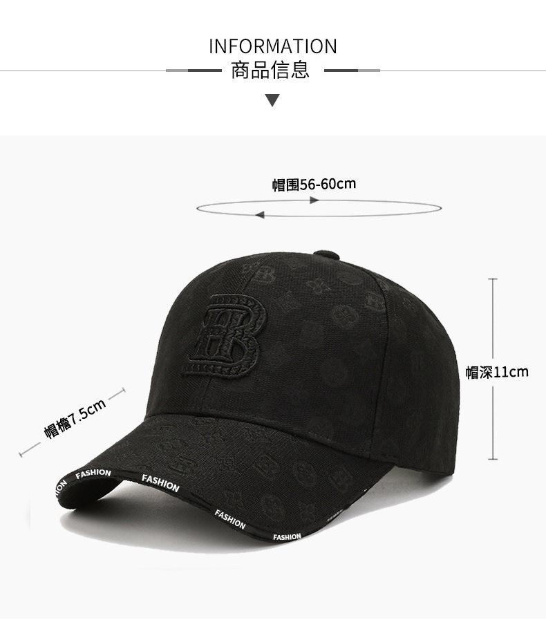 Embroidered Letter Baseball Cap—Breathable Summer Sun Hat, UV-Protective Outdoor Hat, Adjustable Size