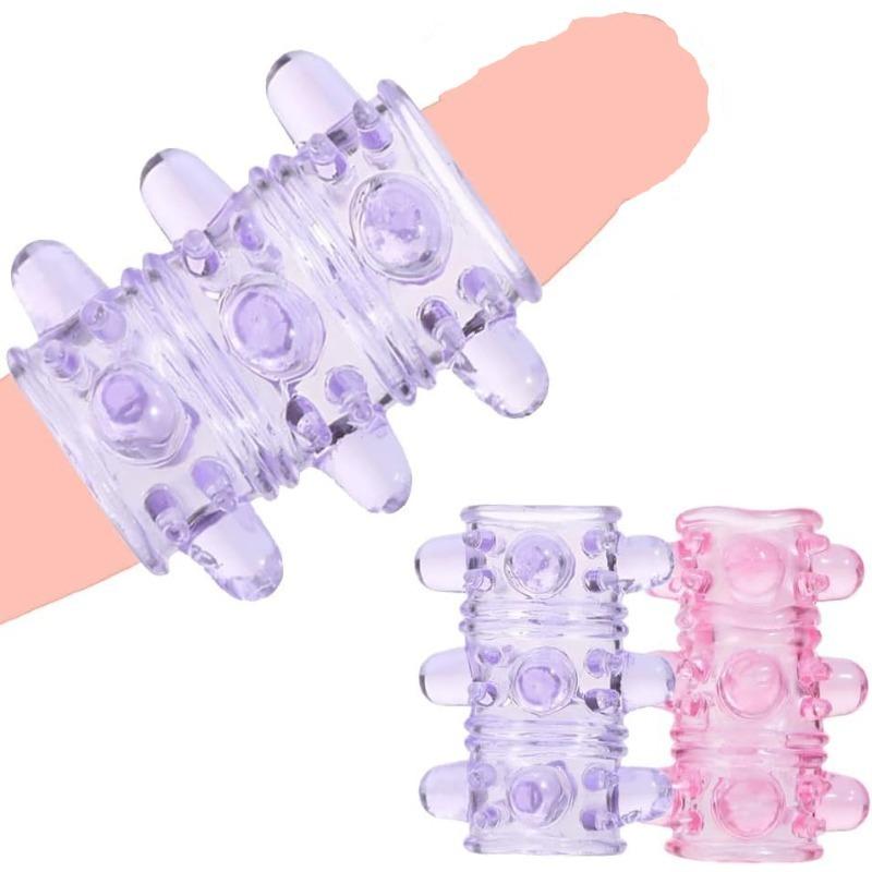 Silicone Cock Ring Fancy Condom Reusable Penis Rings Penis Sleeve Delay Ejaculation Sexual Pleasure Enhance with Pellets Sex Toy
