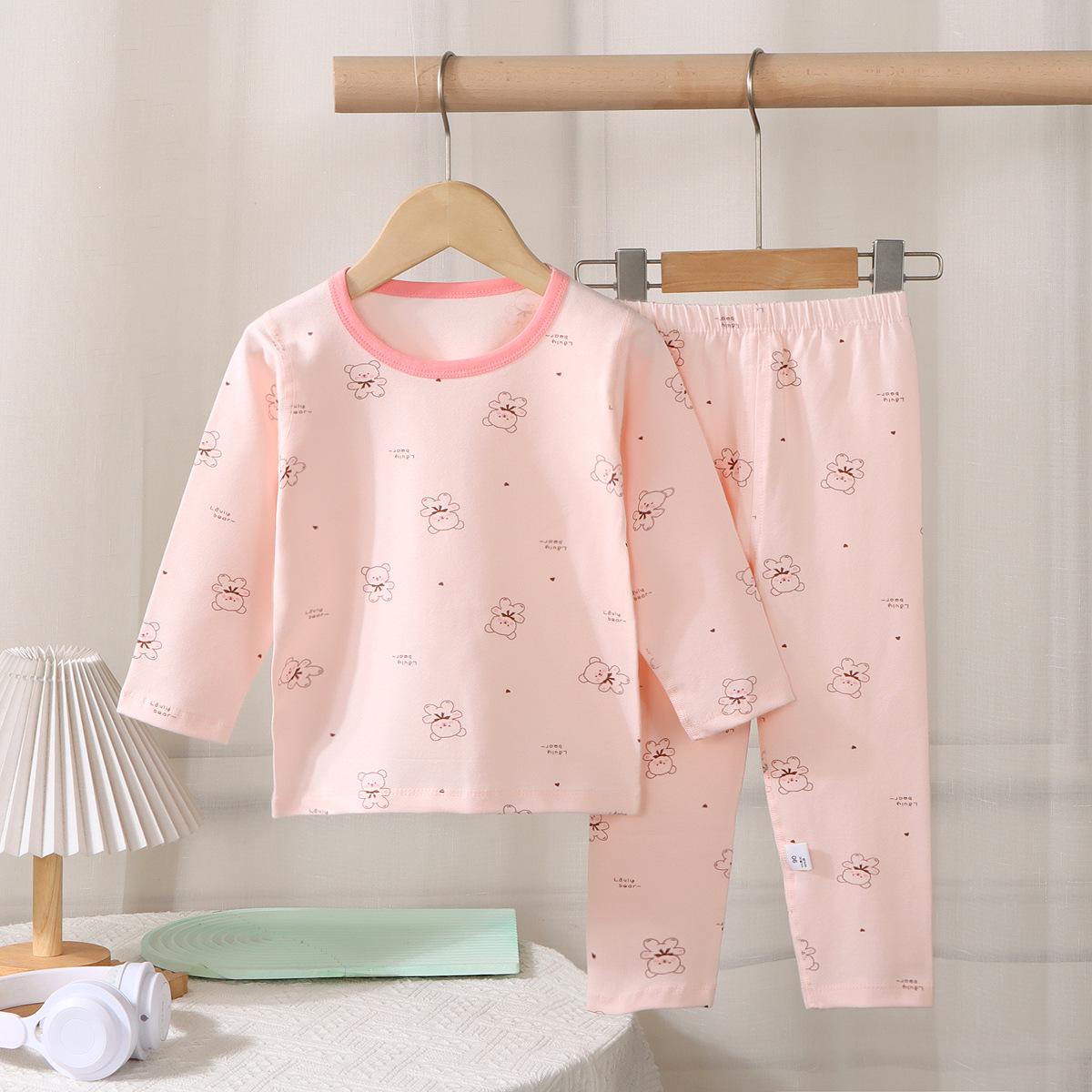 

Class A Kids Seamless Lycra Cotton Long-Sleeve Top & Pants Set for Boys & Girls - Medium/Large Sizes for Fall, Winter, and Spring 80 cm