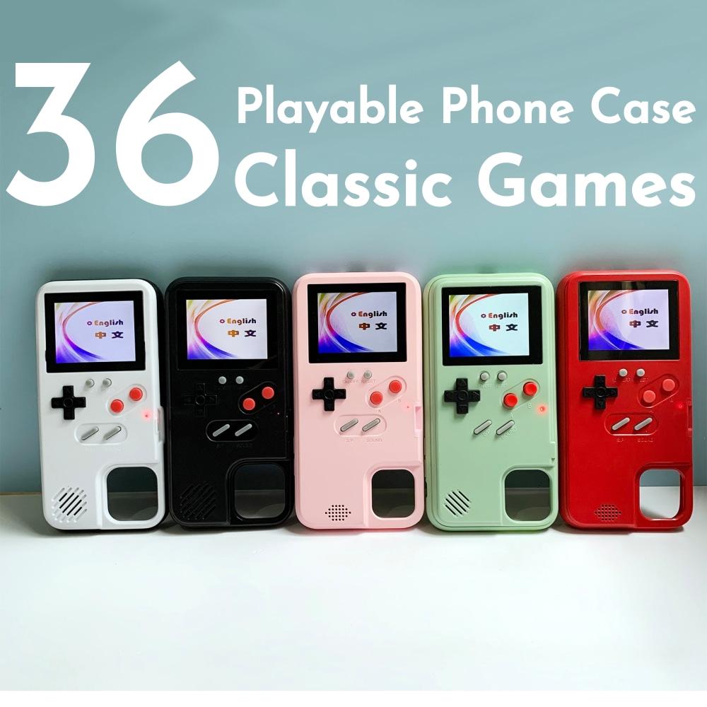 Handheld 36 Klassisch Cover Spielkonsole Spieler Handyhüllen Video Retro Gaming Handyhüllen für I Phone 13 12 Pro