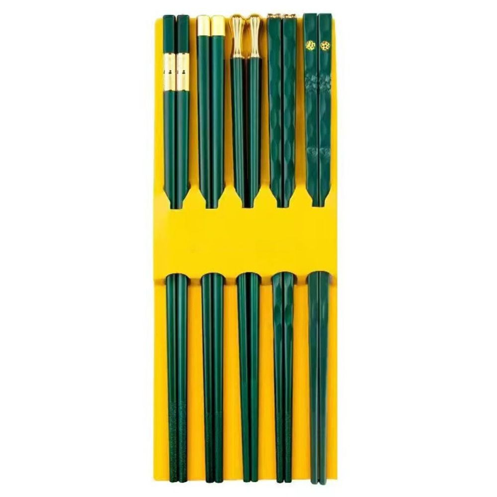 5 Pairs Reusable Sushi Chopsticks Non-Slip Kitchen Chopsticks Janpanese Chopsticks Set Restaurant