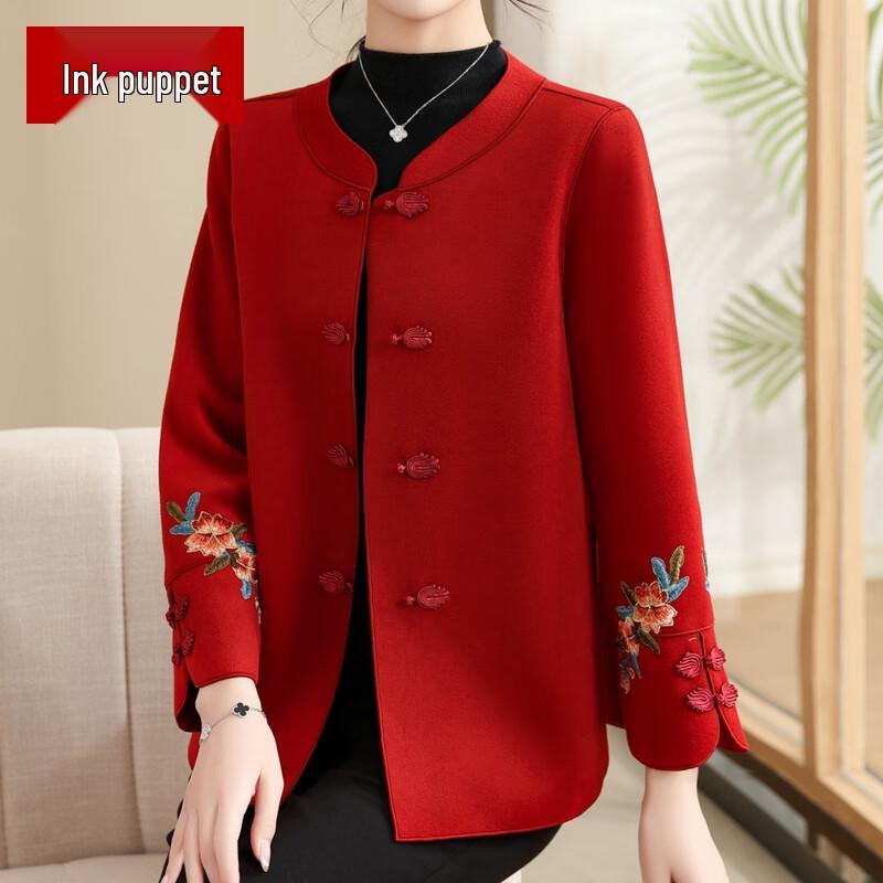 

Mo ou Mama Women s Age-Reducing Thin Autumn Top 5XL